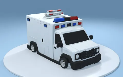 Xe cứu thương, đèn ưu tiên trên nóc, đèn lục giác